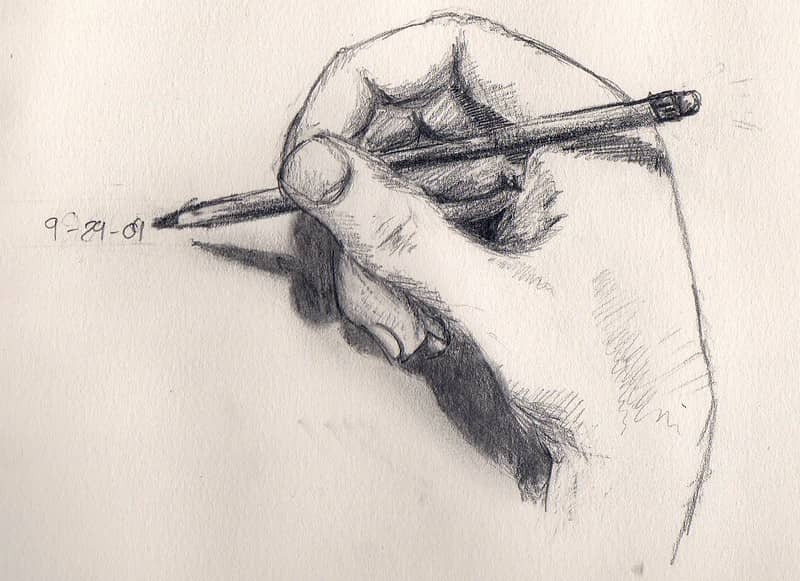 drawing of a drawing hand