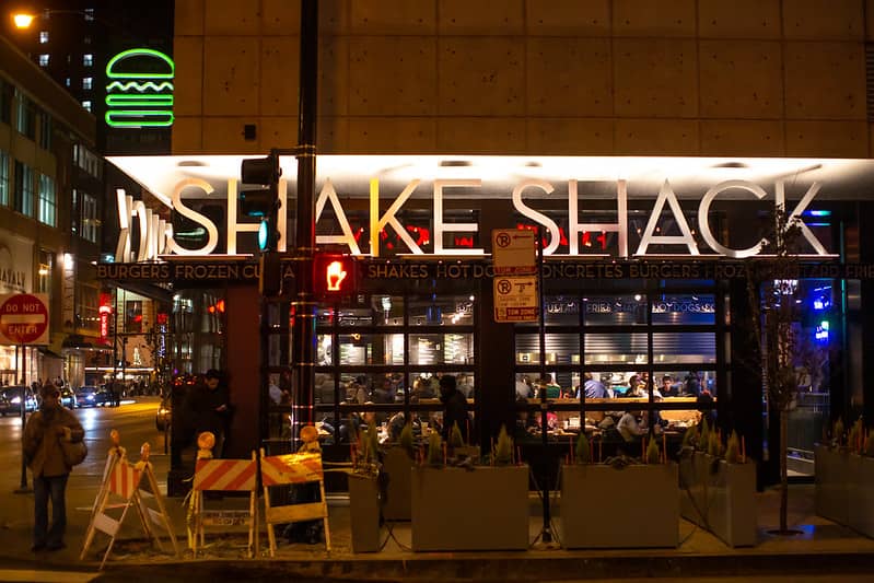 Shake Shack Store front in Chicago